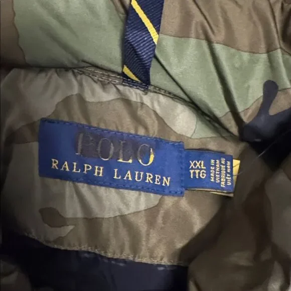 Polo by Ralph Lauren Green Camouflage Puffer Jacket - Picture 10 of 12